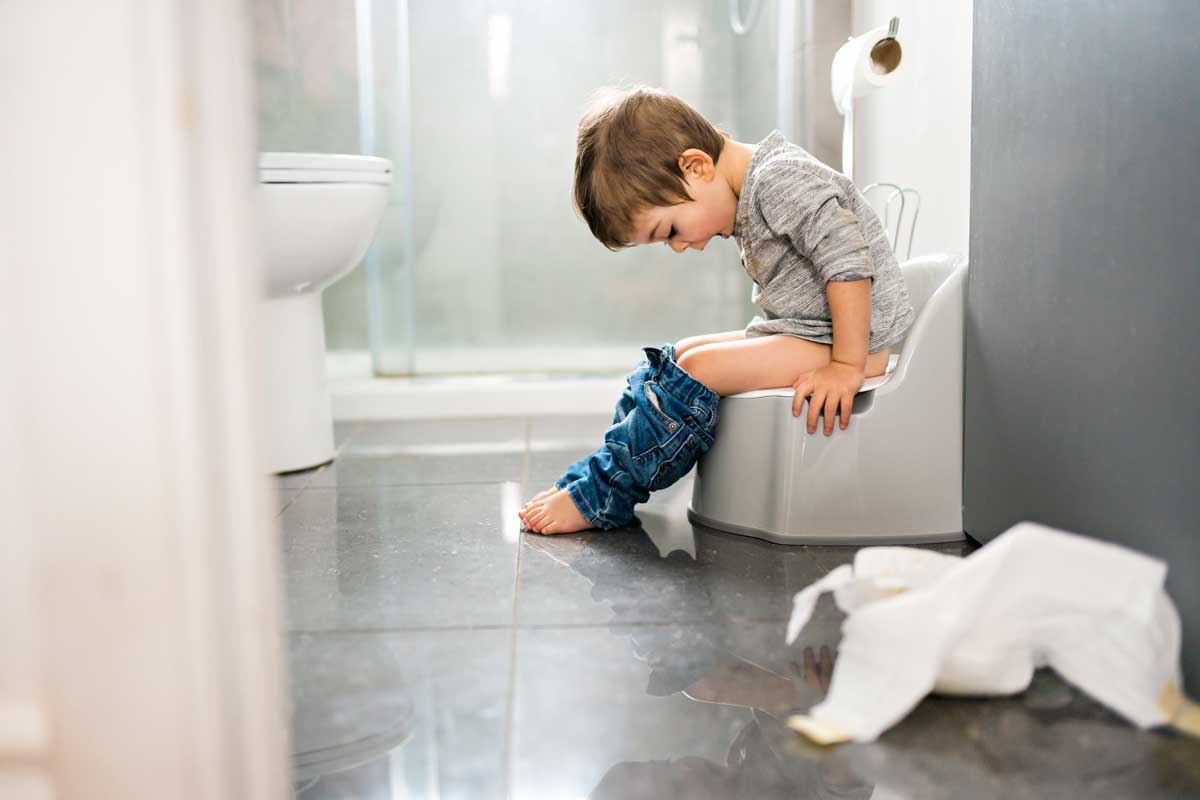 get toddler to poop on potty