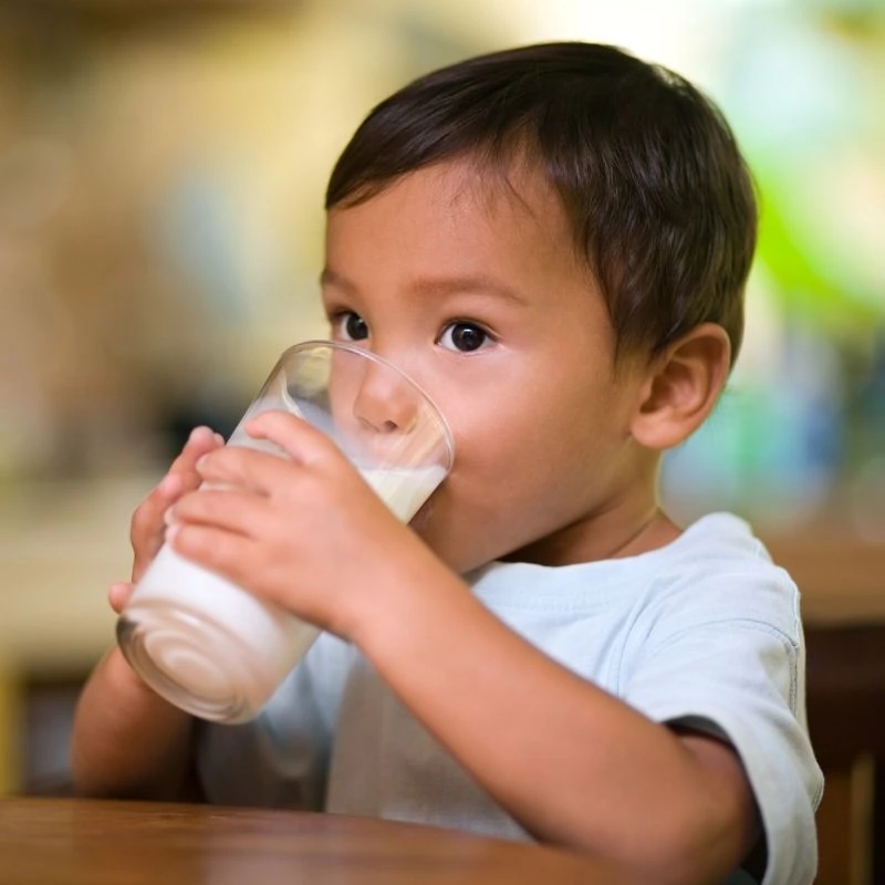 get toddler to drink milk